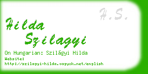 hilda szilagyi business card