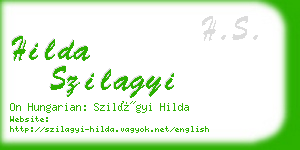 hilda szilagyi business card
